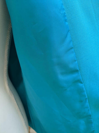 Vintage Short-Sleeved Semi-Formal Jacket Turquoise Sag Harbor