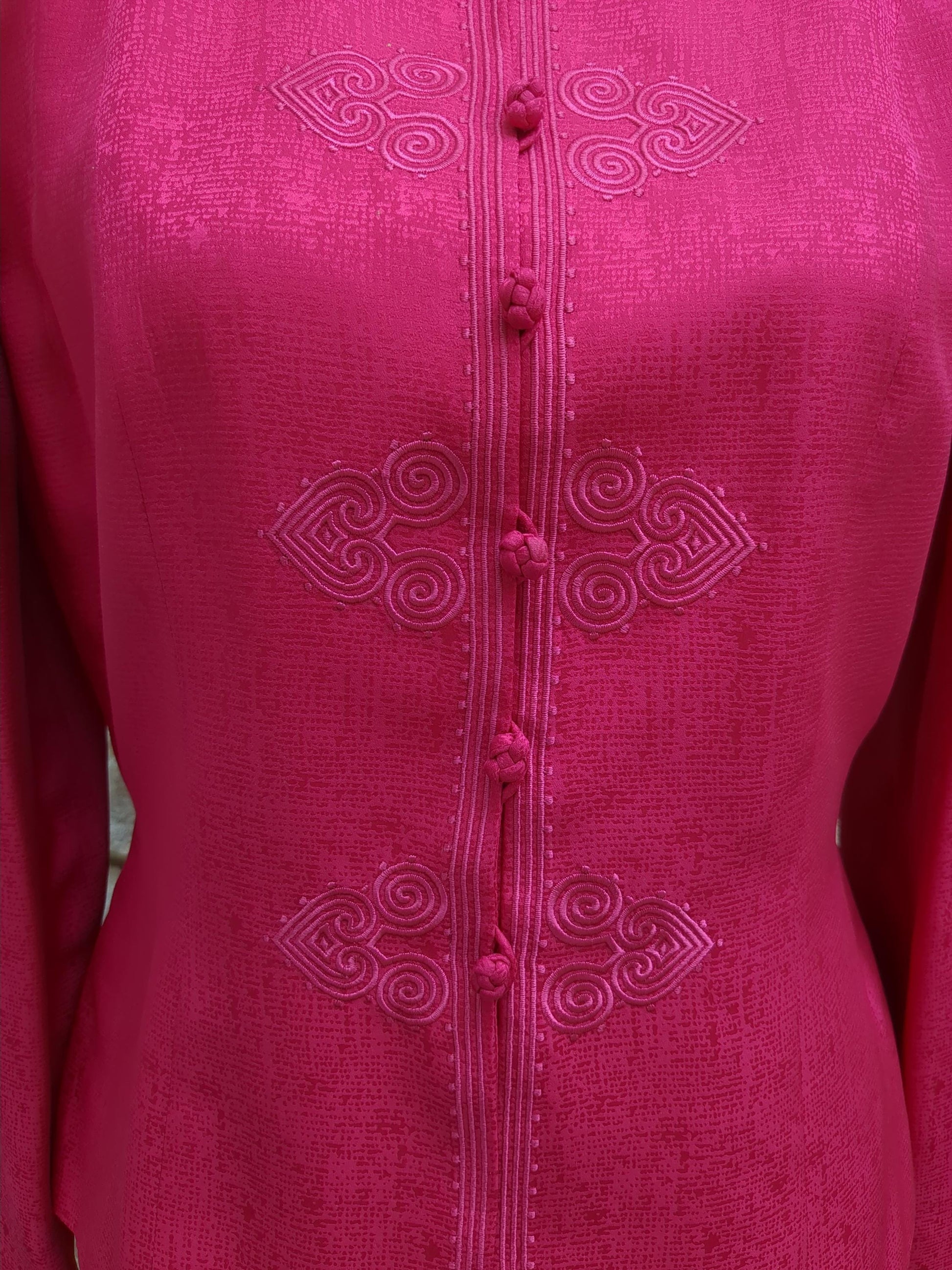 Adrianna Papell Fuchsia Skirt Suit Set Vintage