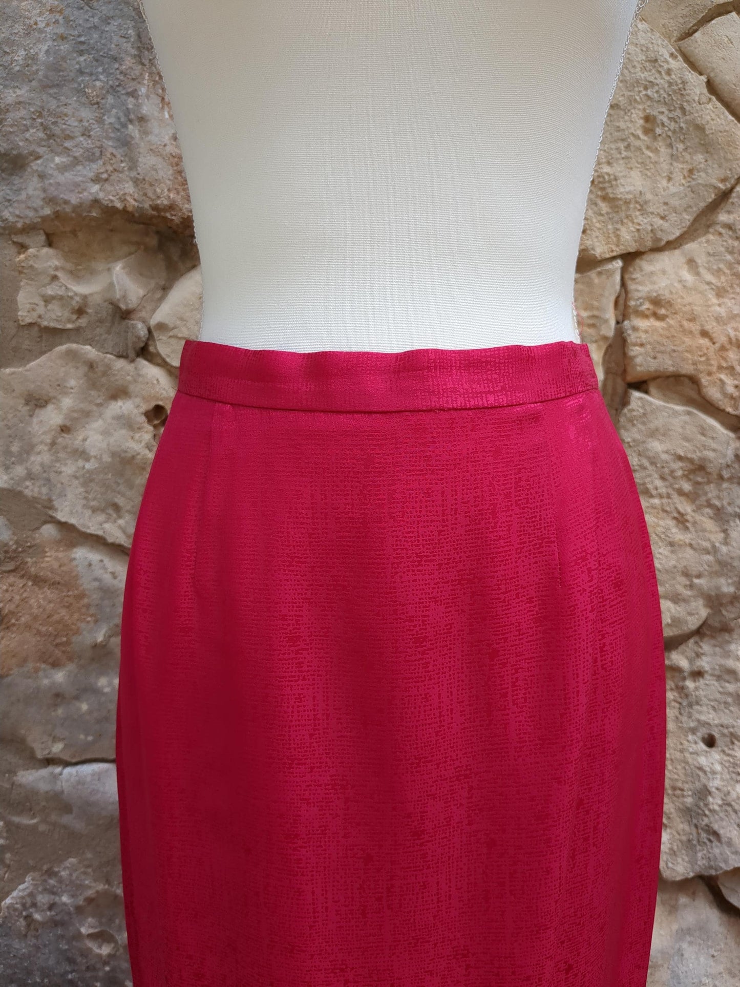 Adrianna Papell Fuchsia Skirt Suit Set Vintage