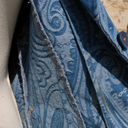 NWOT Blue Denim Filigree Blazer