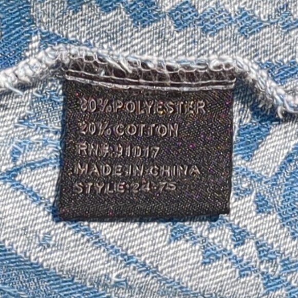 NWOT Blue Denim Filigree Blazer