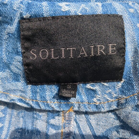 NWOT Blue Denim Filigree Blazer