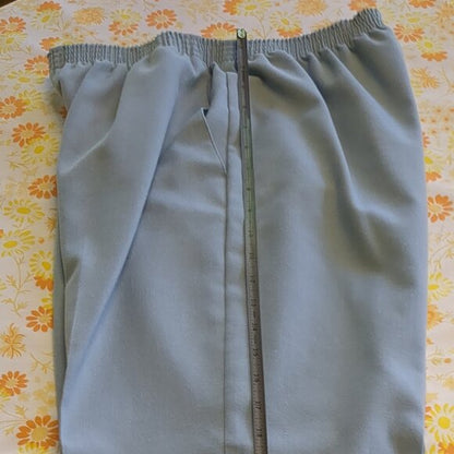 Alfred Dunner Blue Embroidered Pantsuit Vintage