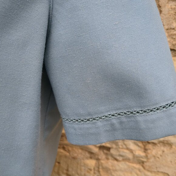 Alfred Dunner Blue Embroidered Pantsuit Vintage