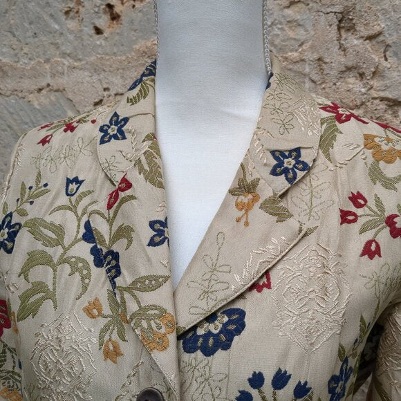 Alfred Dunner Floral Embroidered Blazer