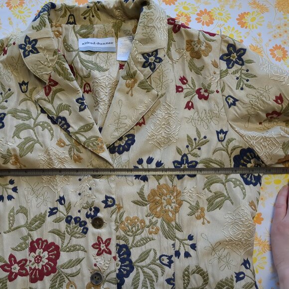 Alfred Dunner Floral Embroidered Blazer