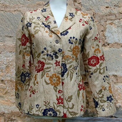 Alfred Dunner Floral Embroidered Blazer