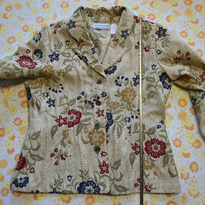 Alfred Dunner Floral Embroidered Blazer