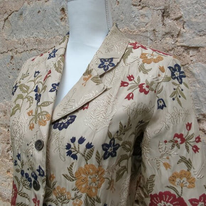 Alfred Dunner Floral Embroidered Blazer