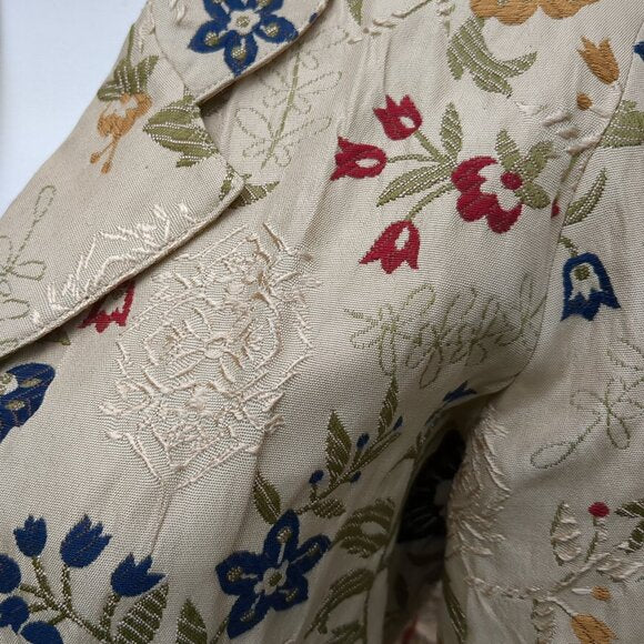 Alfred Dunner Floral Embroidered Blazer