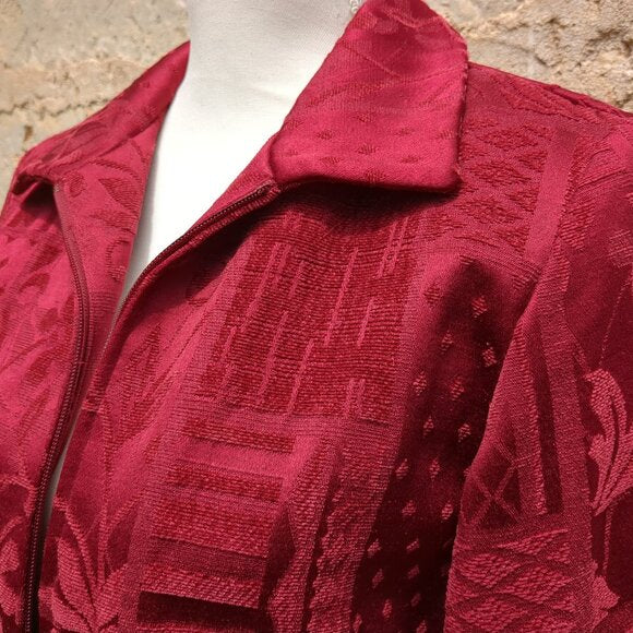 Red Renaissance Jacket with Zipper PS