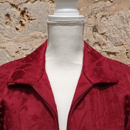 Red Renaissance Jacket with Zipper PS