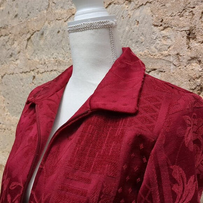 Red Renaissance Jacket with Zipper PS