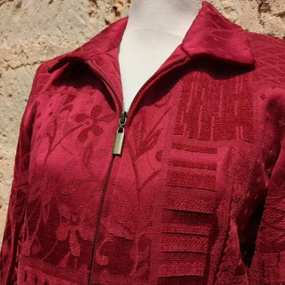 Red Renaissance Jacket with Zipper PS