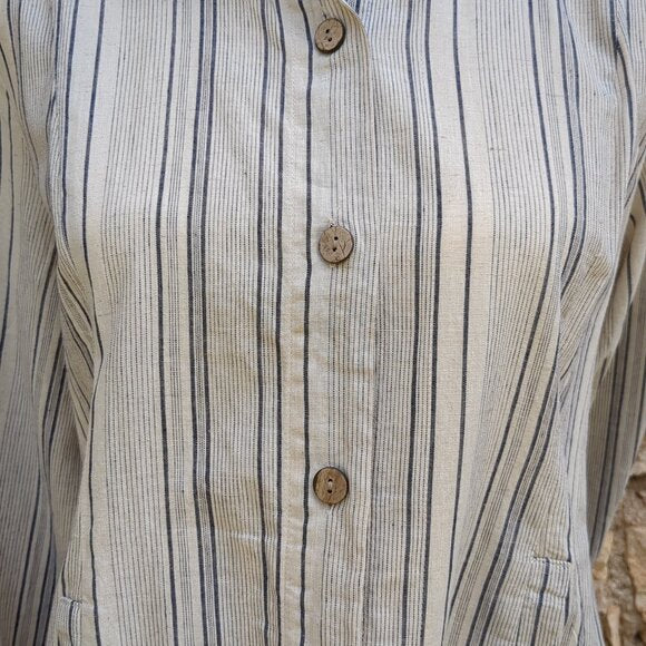 NWT Simply Noelle Striped Off-White Tunic