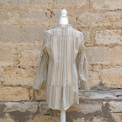 NWT Simply Noelle Striped Off-White Tunic